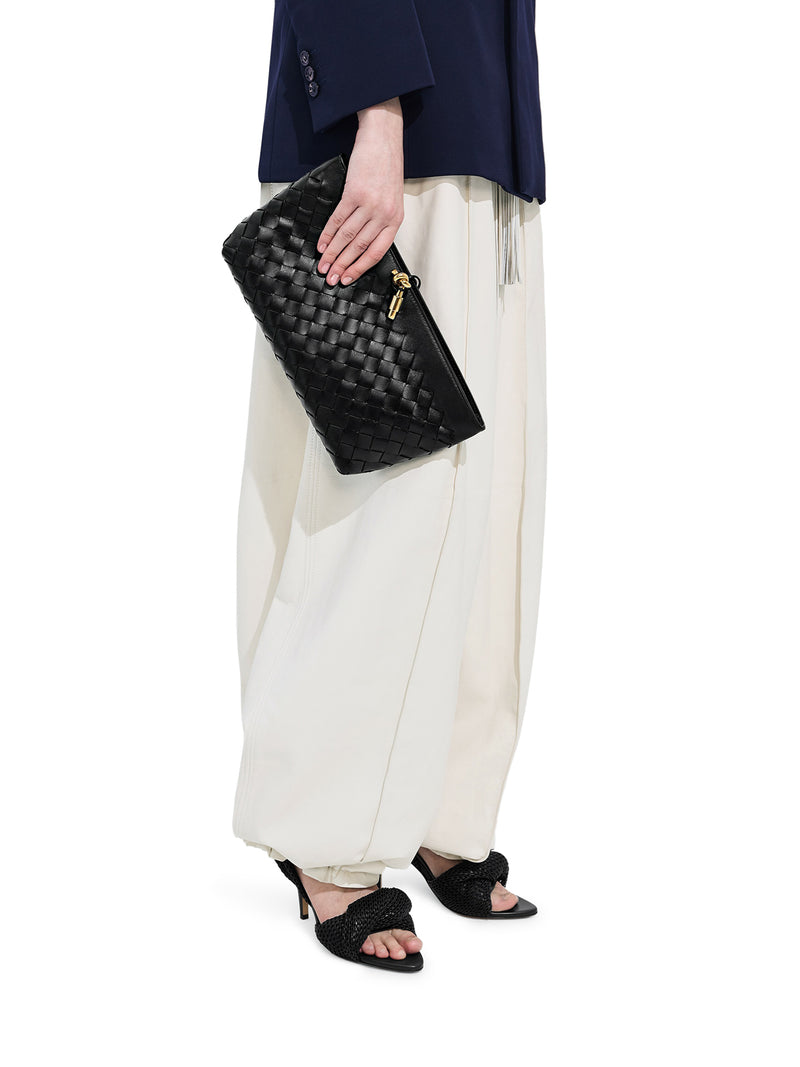 Bottega Veneta Bottega Veneta Women Woven Nappa Clutch With Distinctive Knot Detail
