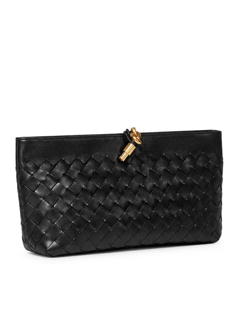 Bottega Veneta Bottega Veneta Women Woven Nappa Clutch With Distinctive Knot Detail