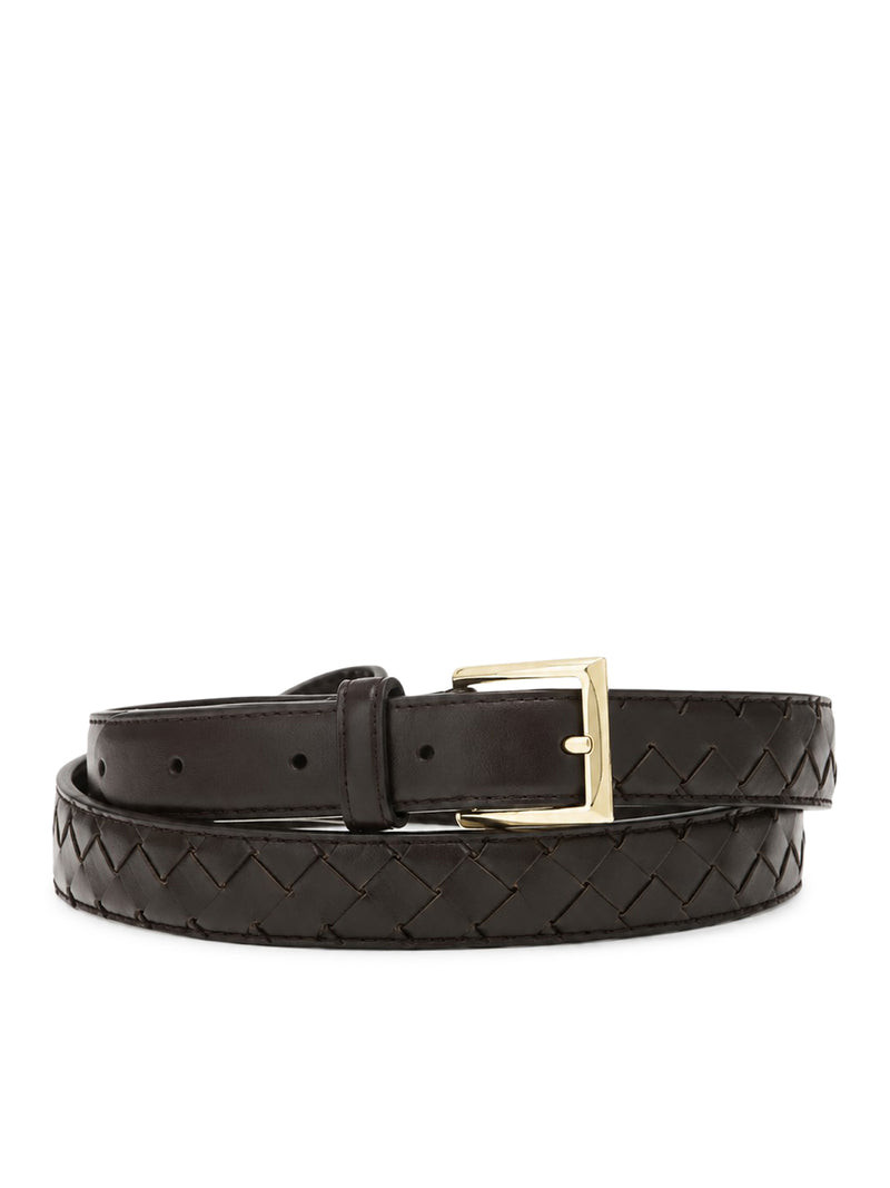 Bottega Veneta Bottega Veneta Women Woven Lambskin Belt