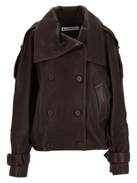 Acne Studios Women Full Grain Leather Jacket