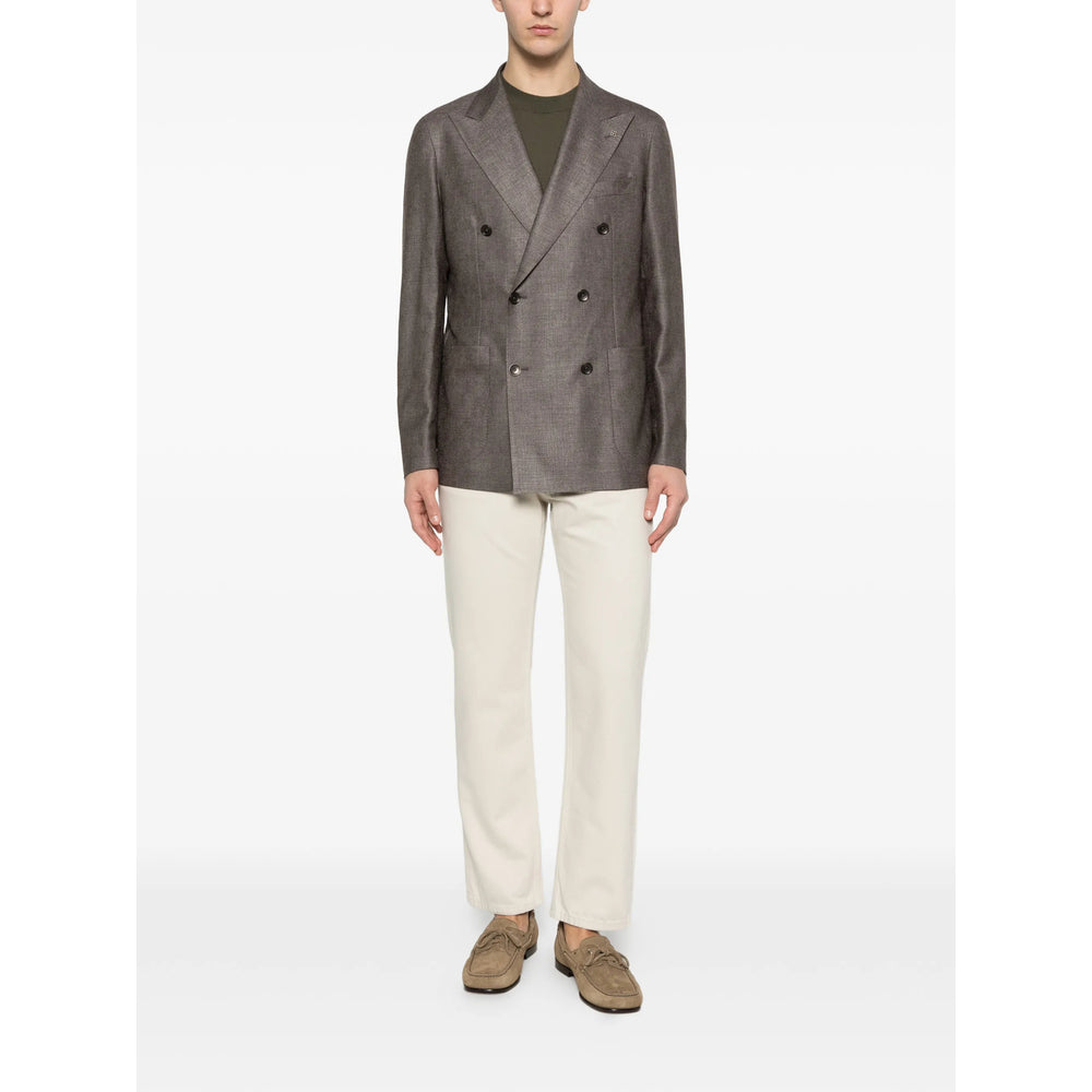 Tagliatore Brown Jackets - Blazers Men