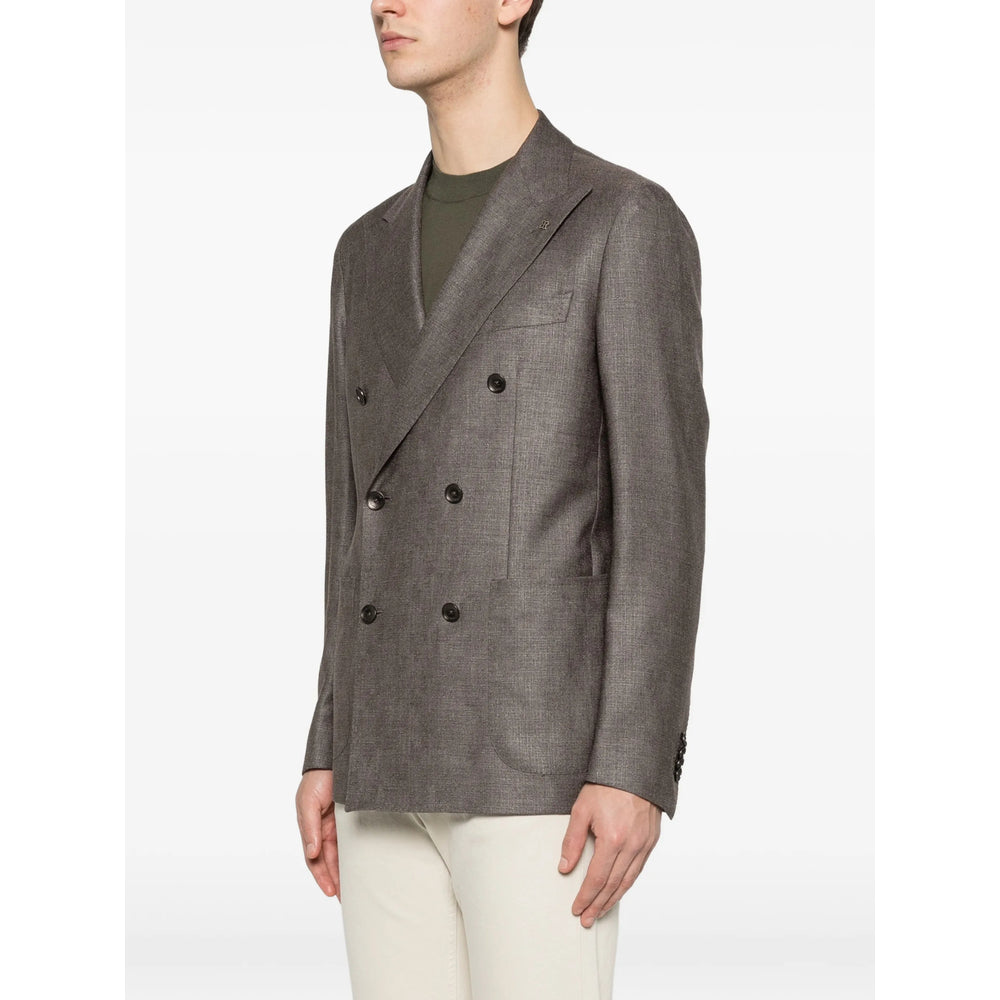 Tagliatore Brown Jackets - Blazers Men