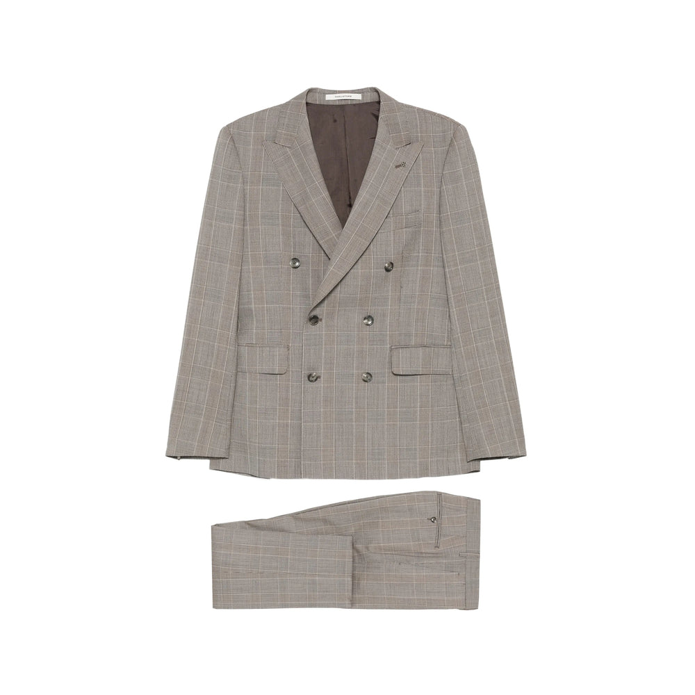 Tagliatore Neutrals Suits - Double Breasted Suits Men