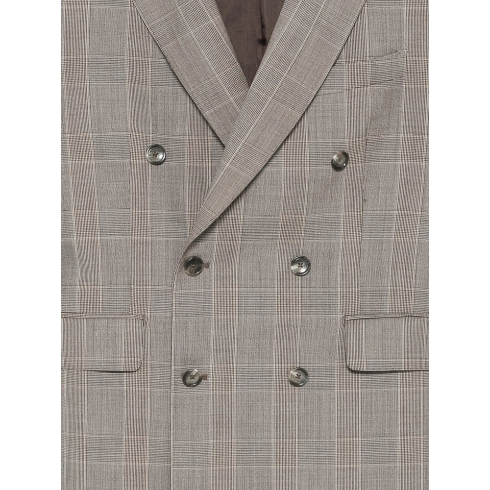 Tagliatore Neutrals Suits - Double Breasted Suits Men