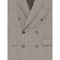 Tagliatore Neutrals Suits - Double Breasted Suits Men