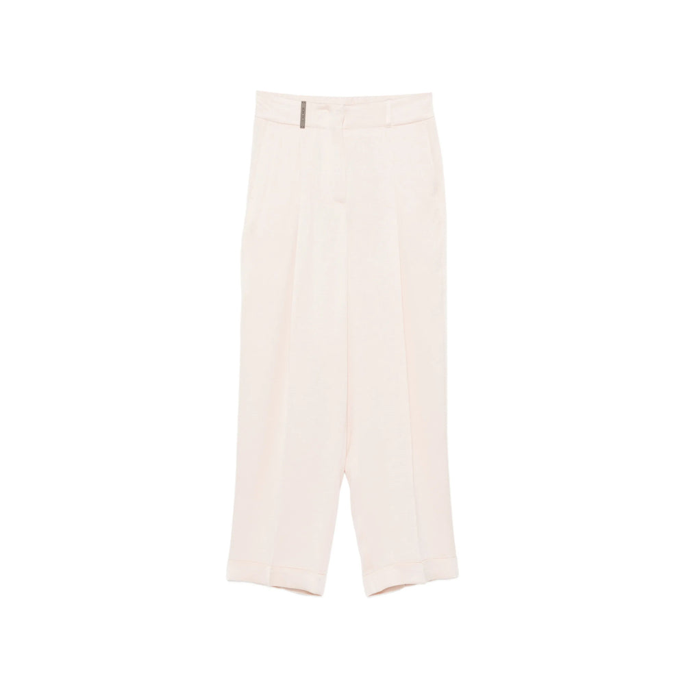 Peserico Pink Trousers - Flared Trousers Women
