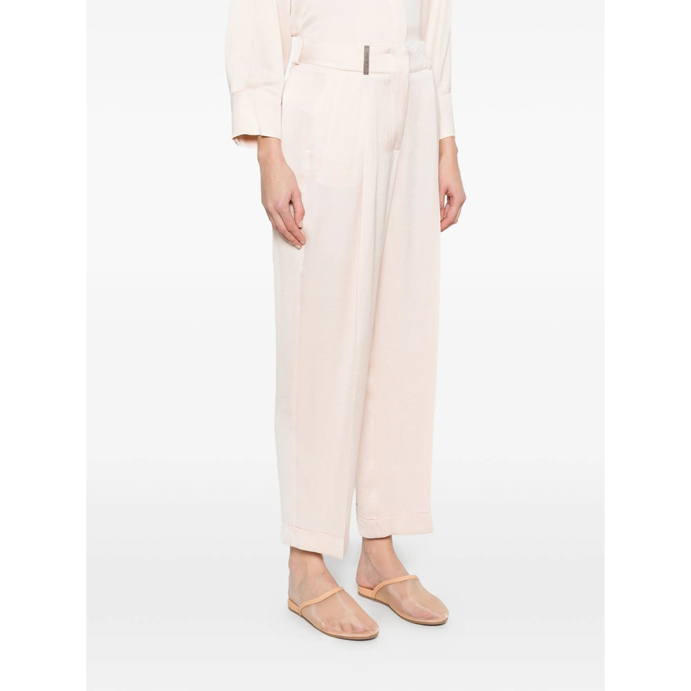 Peserico Pink Trousers - Flared Trousers Women