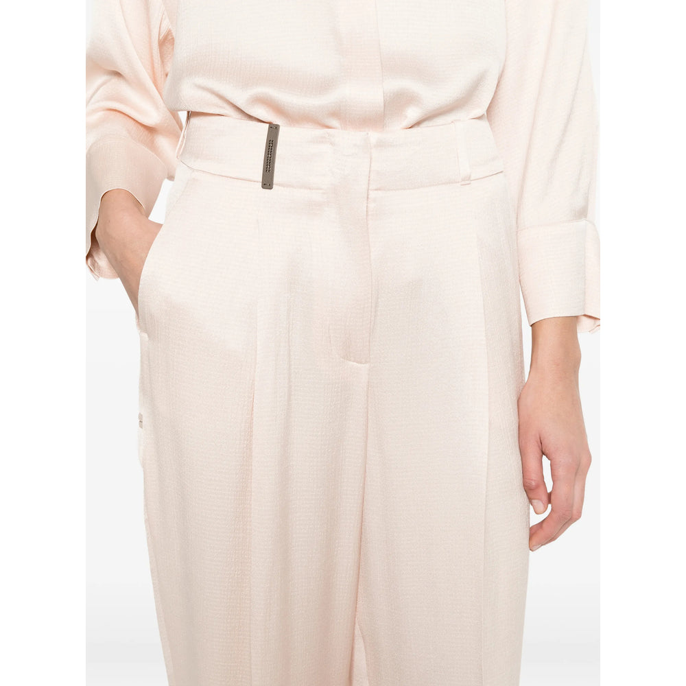 Peserico Pink Trousers - Flared Trousers Women
