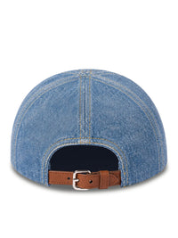 Miu Miu Women Washed Denim Baseball Cap
