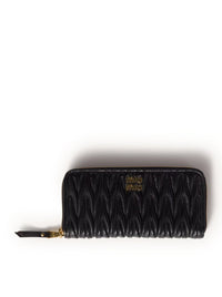 Miu Miu Miu Miu Women Large Nappa Matelasse Wallet