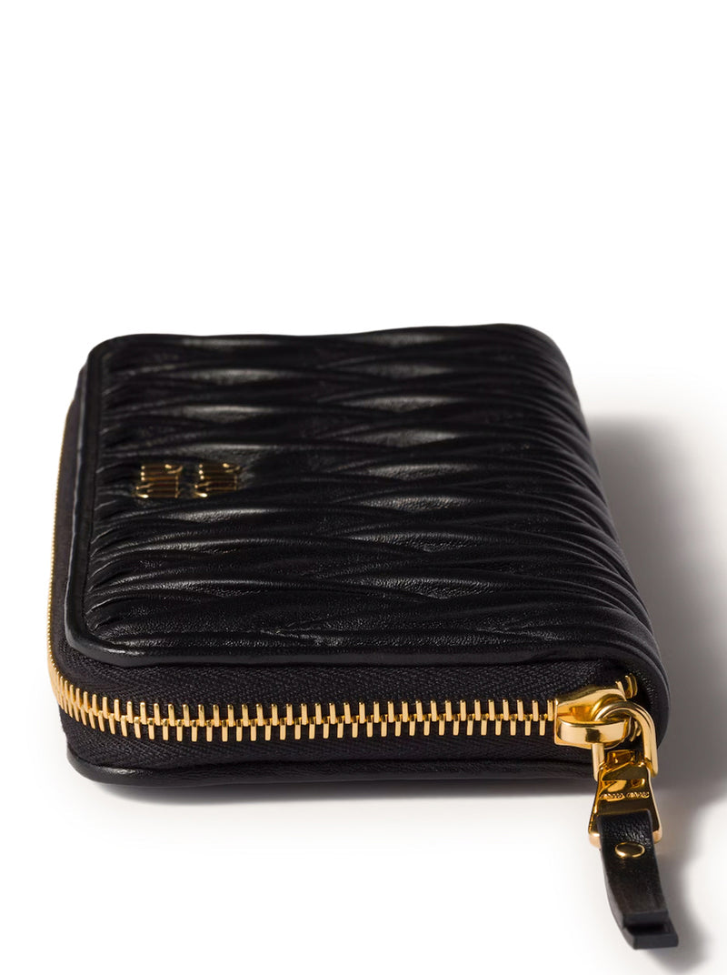 Miu Miu Miu Miu Women Large Nappa Matelasse Wallet
