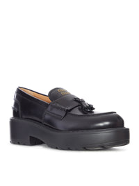 Miu Miu Women Smooth Leather Loafers With Tassels