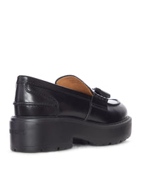 Miu Miu Women Smooth Leather Loafers With Tassels
