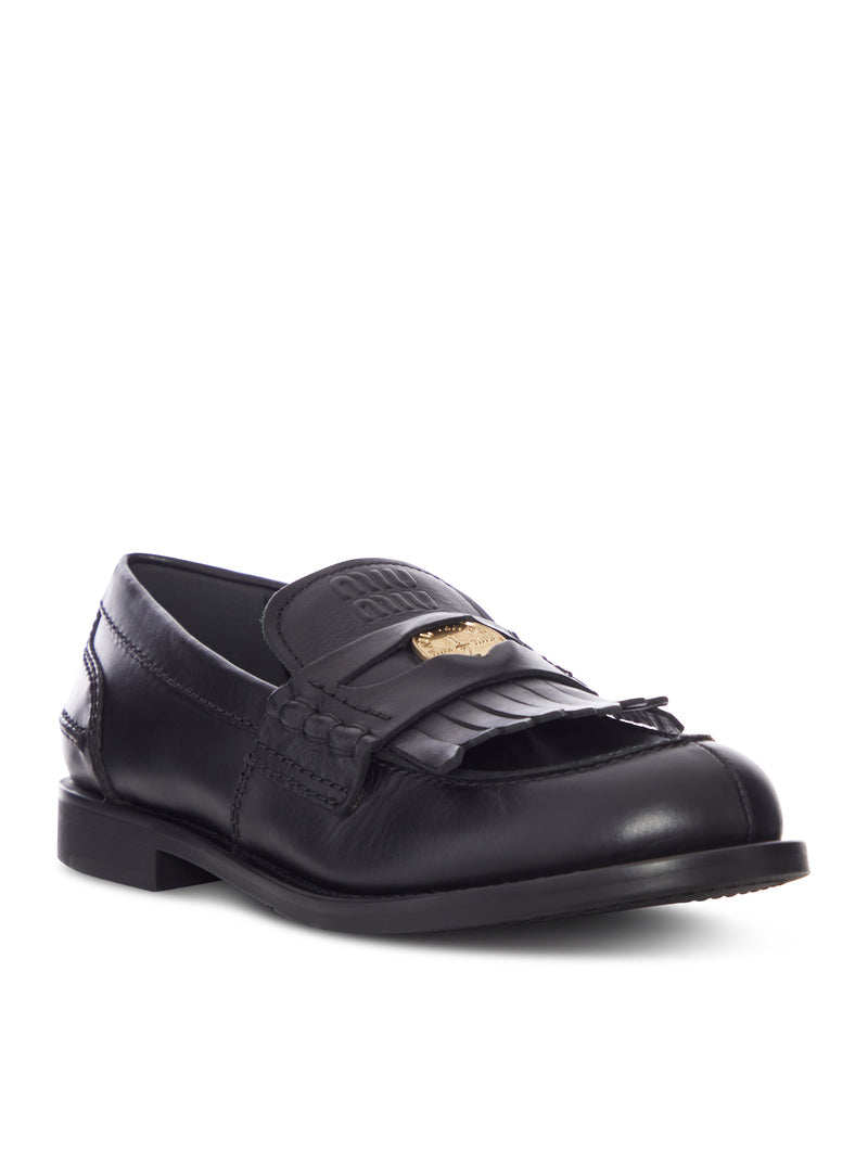 Miu Miu Women Leather Loafers