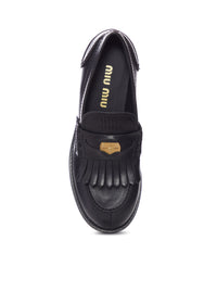 Miu Miu Women Leather Loafers