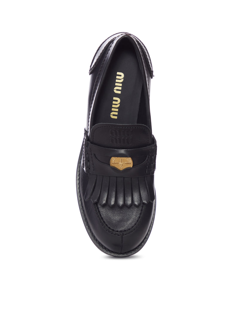 Miu Miu Women Leather Loafers