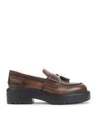 Miu Miu Women Smooth Leather Loafers With Tassels