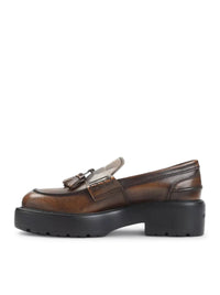 Miu Miu Women Smooth Leather Loafers With Tassels