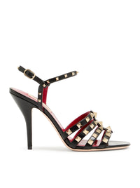 Valentino Garavani Women 100Mm Rockstud Kidskin Sandal