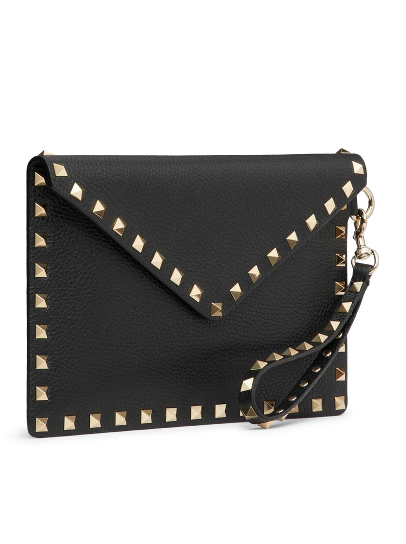 Valentino Garavani Women Rockstud Pouch In Calfskin