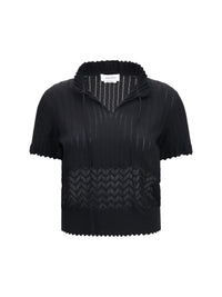 Alexander Mcqueen Women Open-Knit T-Shirt