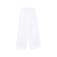 Herno White Trousers - High-Waisted Trousers Women