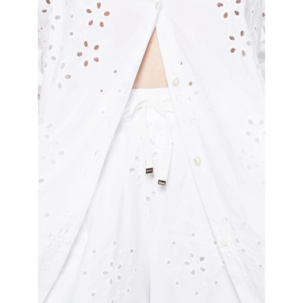 Herno White Trousers - High-Waisted Trousers Women