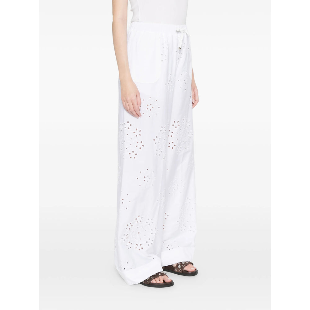 Herno White Trousers - High-Waisted Trousers Women