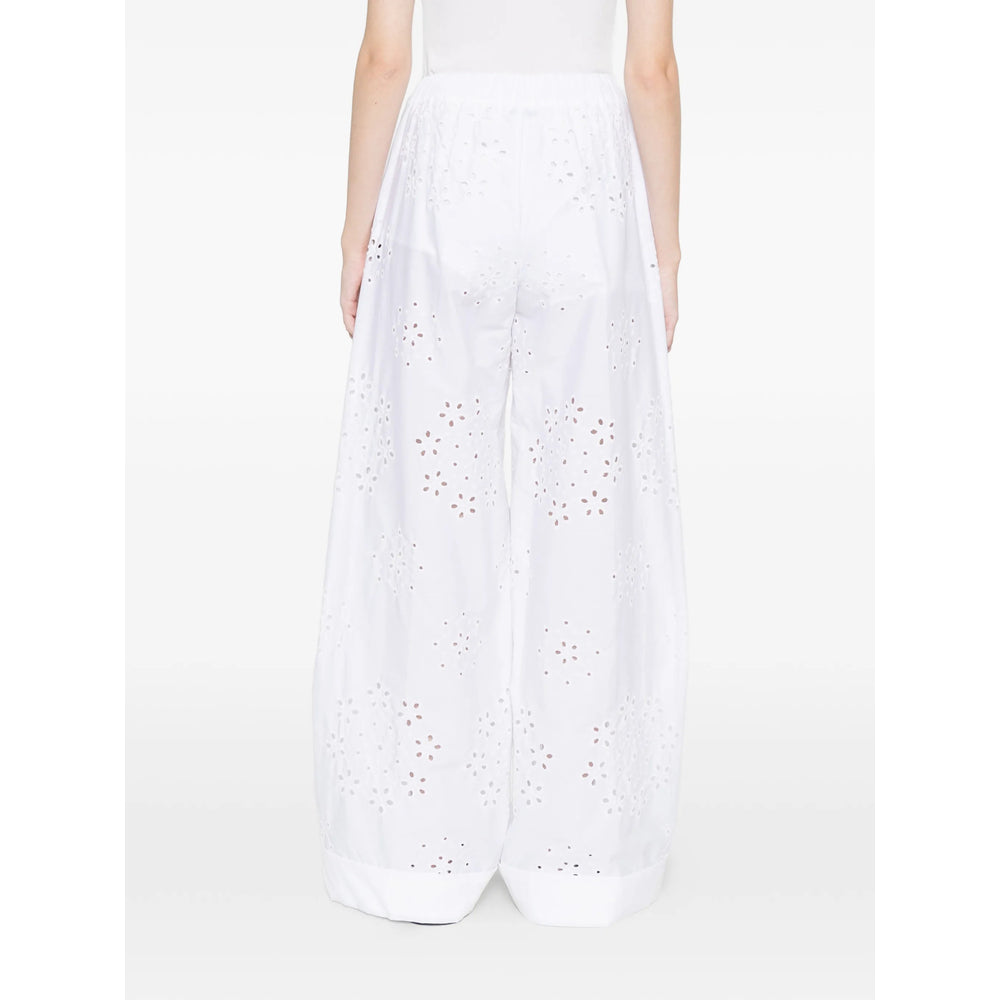 Herno White Trousers - High-Waisted Trousers Women