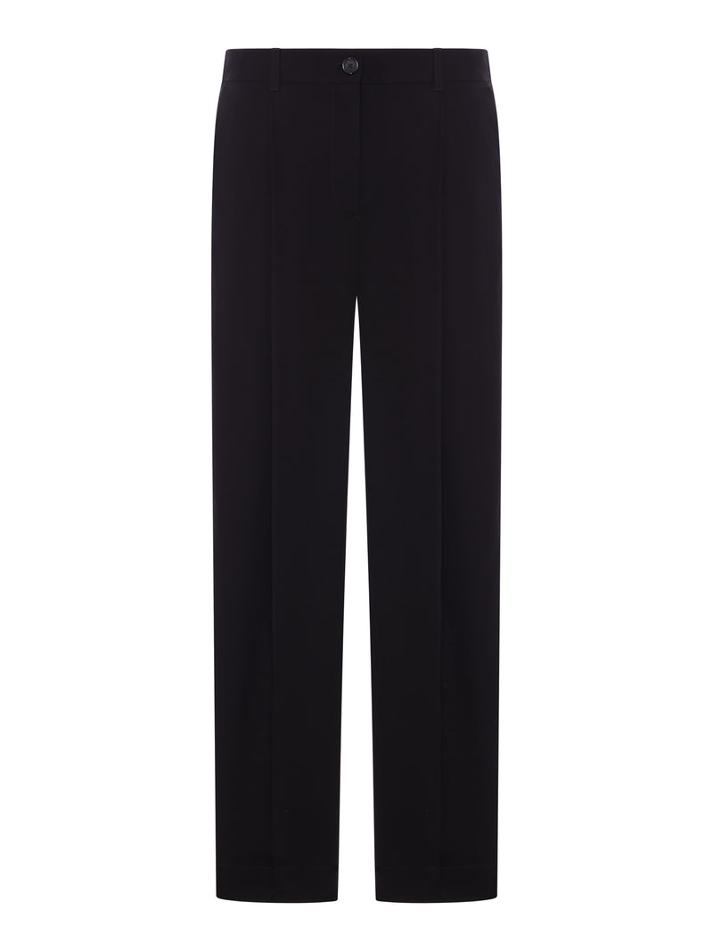 Toteme Women Single-Pleated Cotton Trousers
