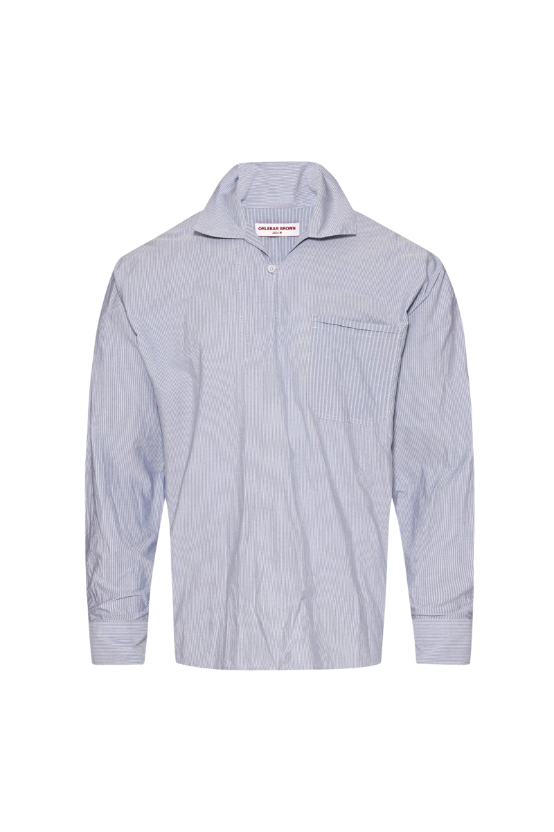 Orlebar Brown Thwaites Mix Stripe-277104-Signal Blue/white