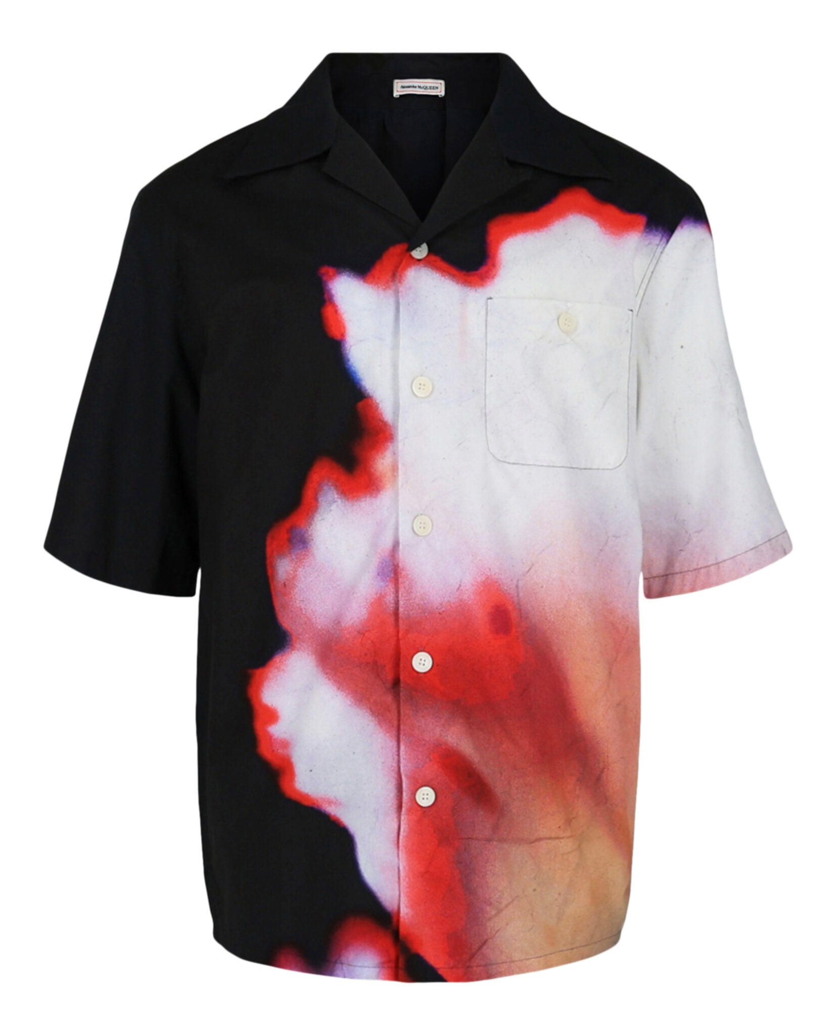 Alexander McQueen Mens Solarized Hawaiian Shirt