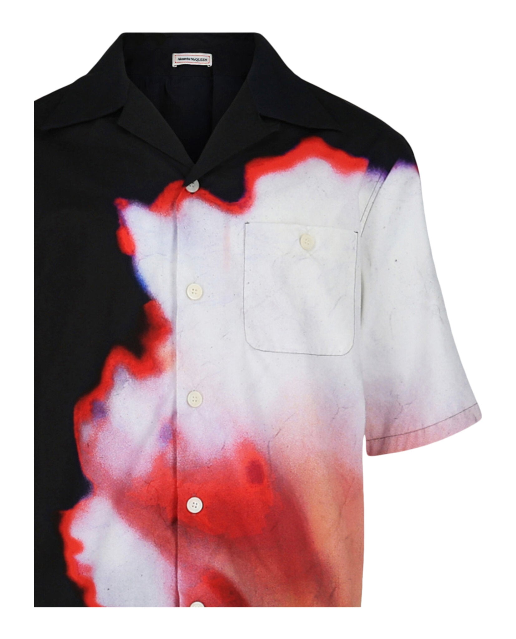 Alexander McQueen Mens Solarized Hawaiian Shirt
