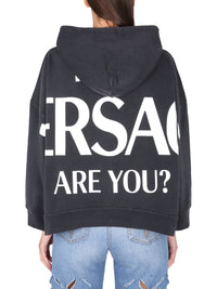 Versace Women Hooded Sweatshirt With Logo