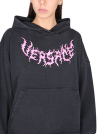 Versace Women Hooded Sweatshirt With Logo