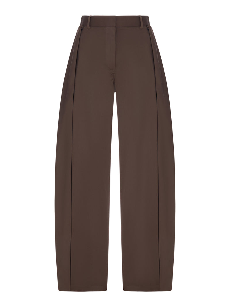Loewe Women Lightweight Cotton And Silk Gabardine Trousers