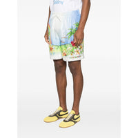 Casablanca White Shorts - Bermuda Shorts Men
