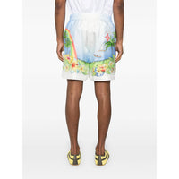 Casablanca White Shorts - Bermuda Shorts Men