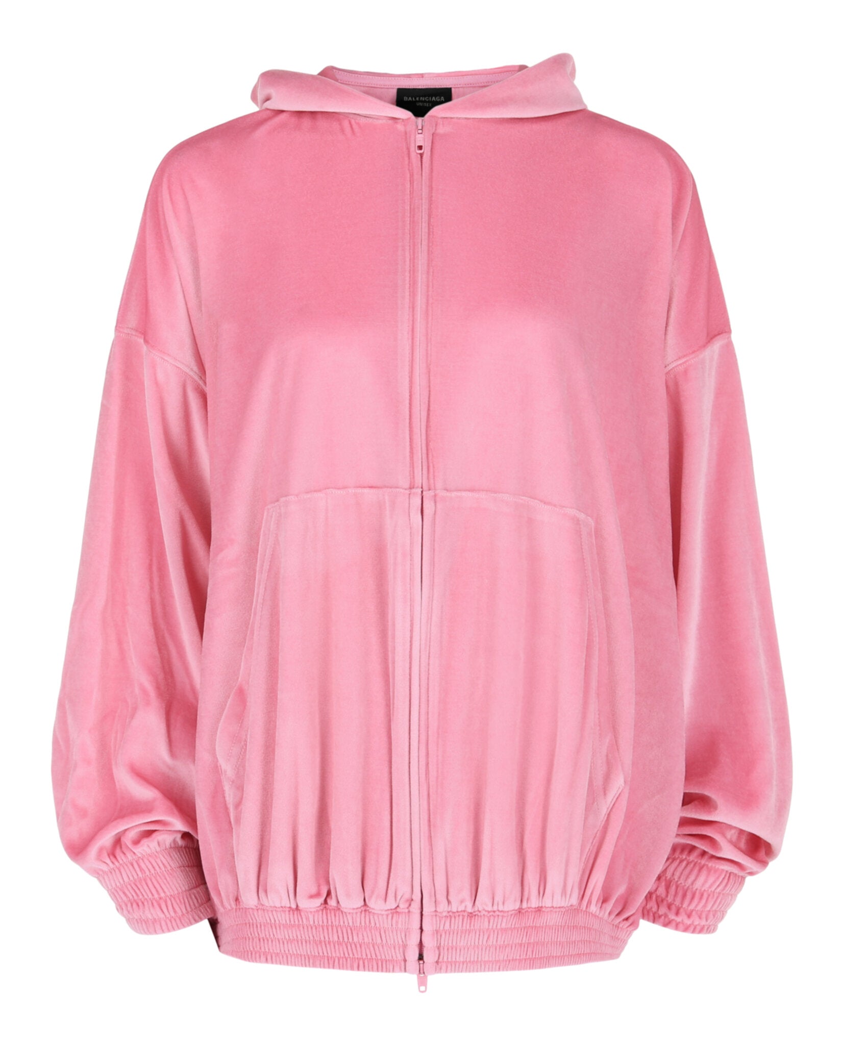 Balenciaga Womens BB Paris Zip-Up Hoodie