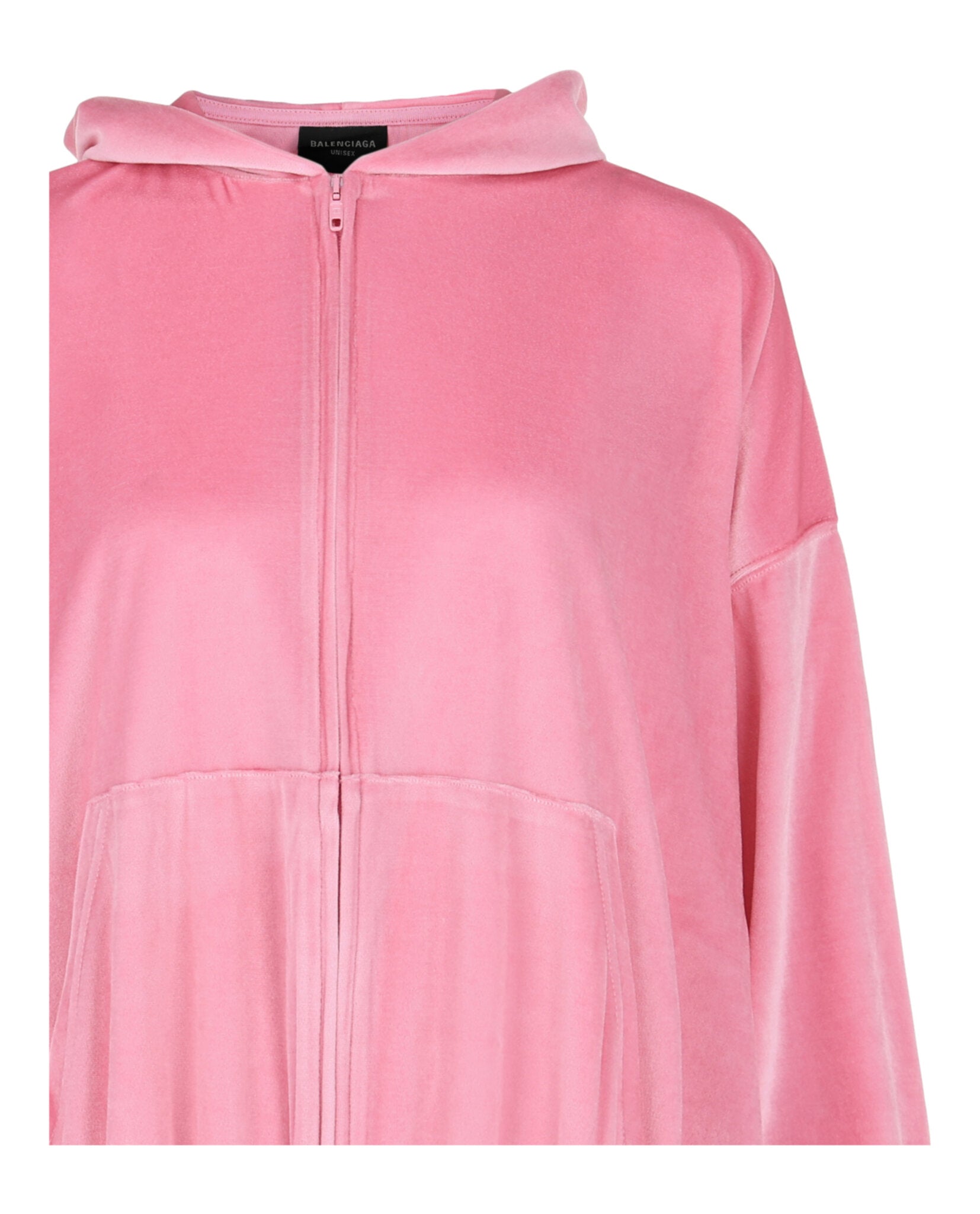 Balenciaga Womens BB Paris Zip-Up Hoodie