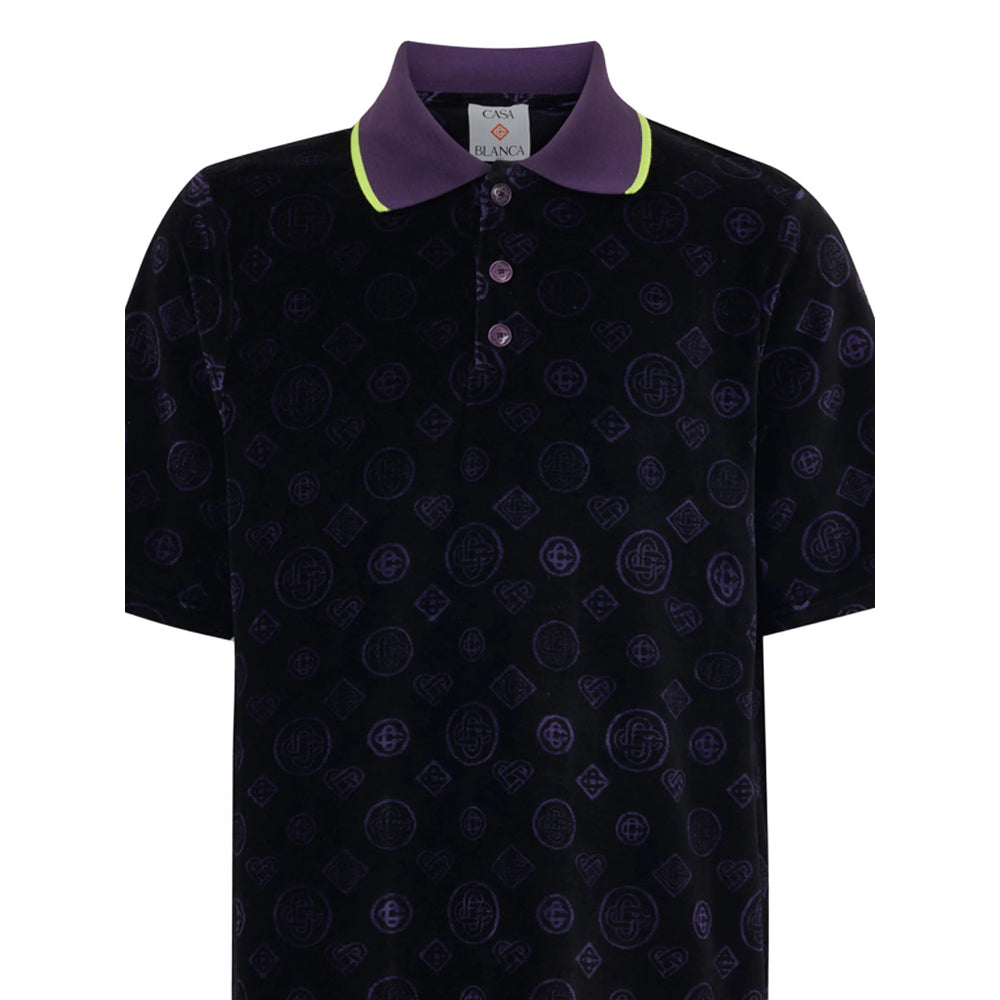 Casablanca Black Polo Shirts Men