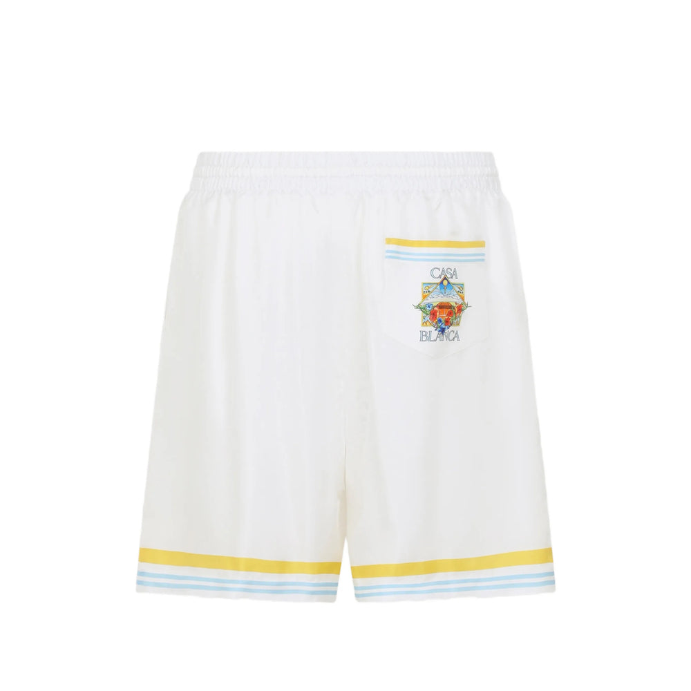 Casablanca White Shorts - Bermuda Shorts Men