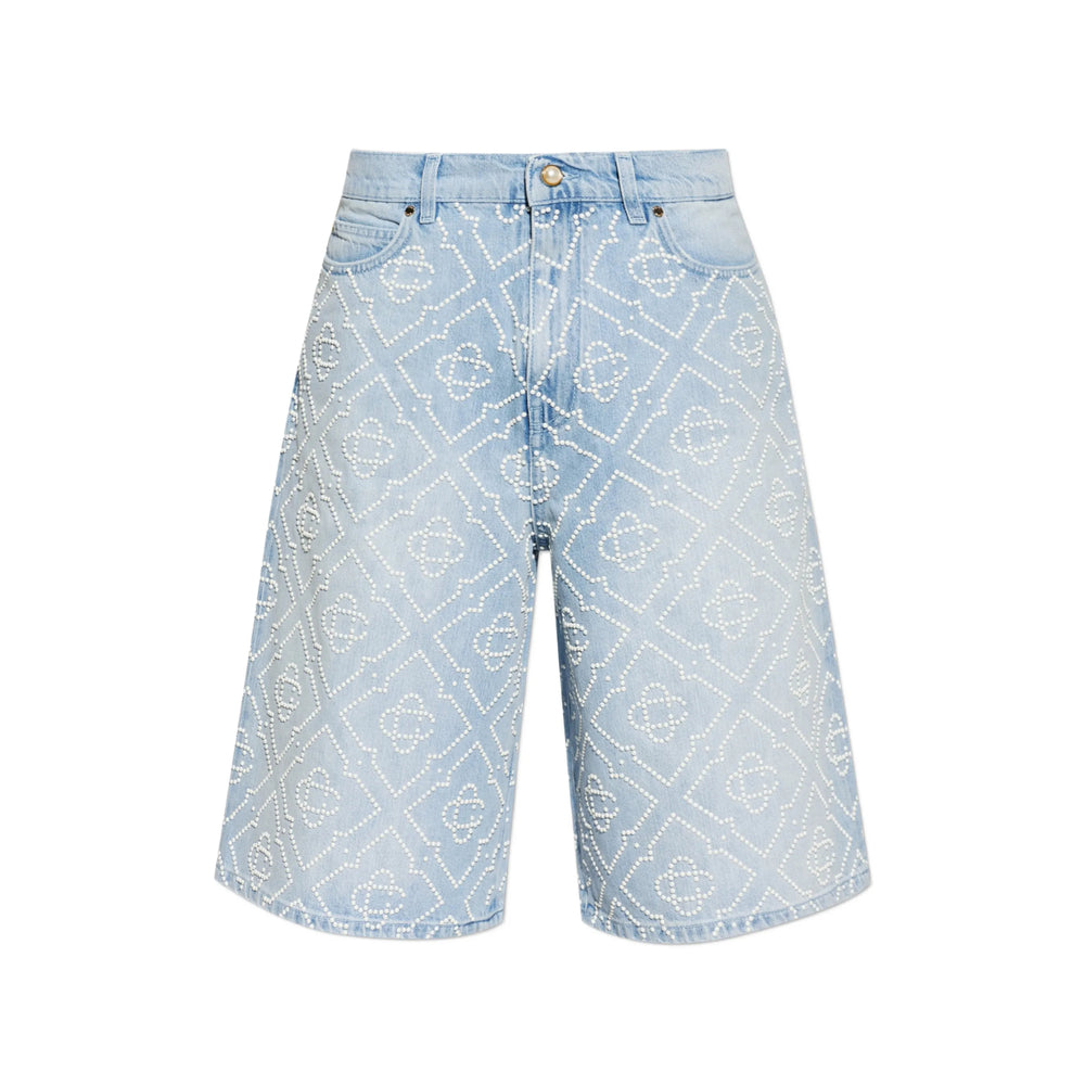 Casablanca Casablanca Blue Shorts - Denim Shorts Men