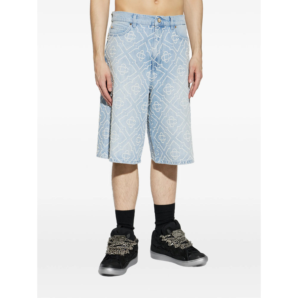 Casablanca Casablanca Blue Shorts - Denim Shorts Men