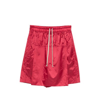 Moncler X Rick Owens Red Shorts - Drop-Crotch Shorts Men