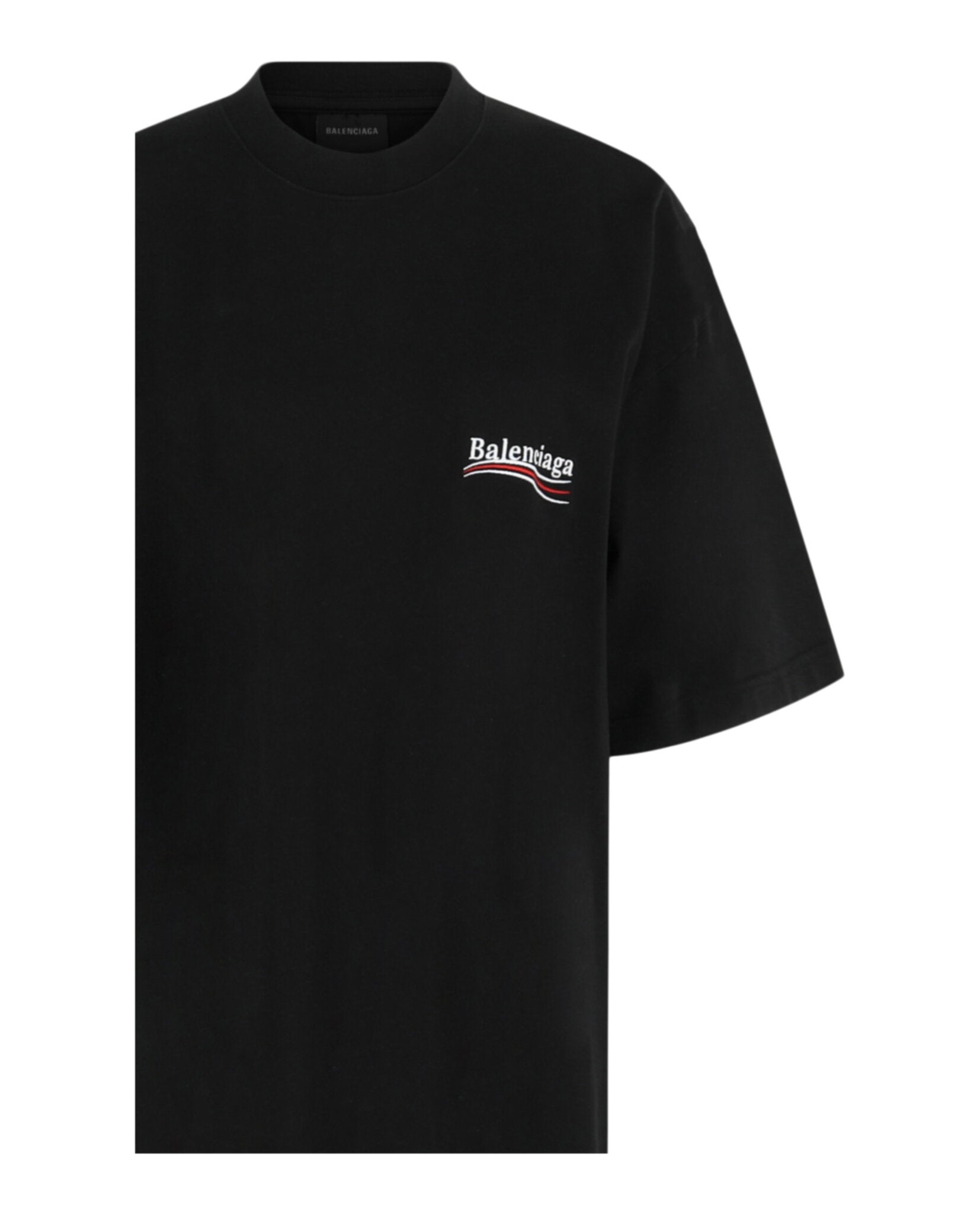 Balenciaga Balenciaga Womens Political Campaign Pleated T-Shirt Dress