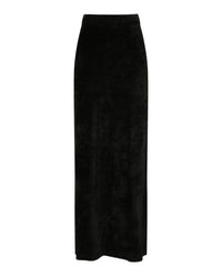 Balenciaga Balenciaga Womens High-Rise Velvet Maxi Skirt