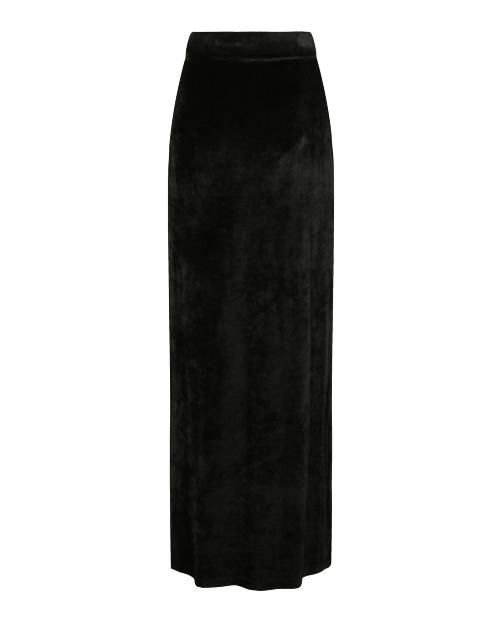 Balenciaga Balenciaga Womens High-Rise Velvet Maxi Skirt