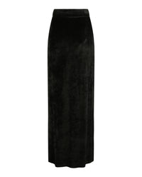 Balenciaga Balenciaga Womens High-Rise Velvet Maxi Skirt