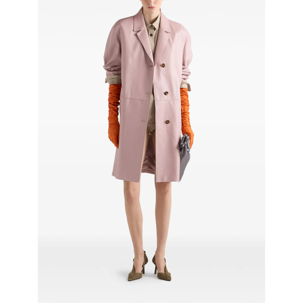 Prada Pink Coats - Leather Coats Women